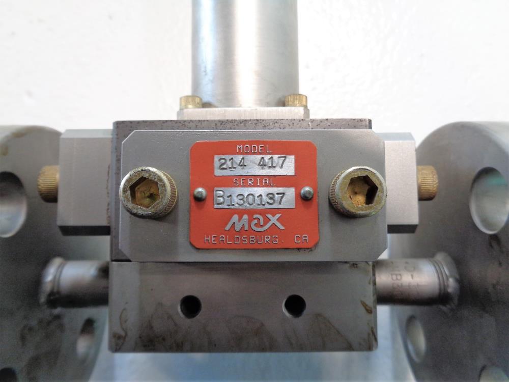 Max Machinery 3/4" 300# Stainless Steel Piston Flow Meter 214-417 and 276-525